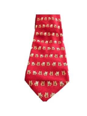 OFF Island by Tommy Bahama red silk tie. OS